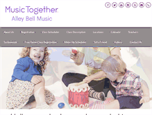 Tablet Screenshot of alleybellmusic.com